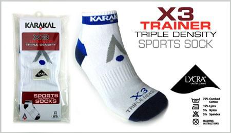 Karakal X3 Trainer Technical Sports Socks